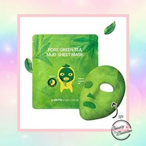 JJyoung Green Tea Mud Sheet Mask (set of 3)
